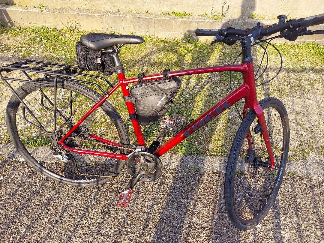 TREK FX3 Disc Lサイズ リアキャリア、サイドスタンド付