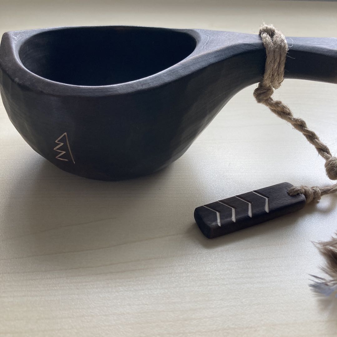 【新品】ソウルオブシベリア #1 ブラックペンダント　No.1812 ククサ