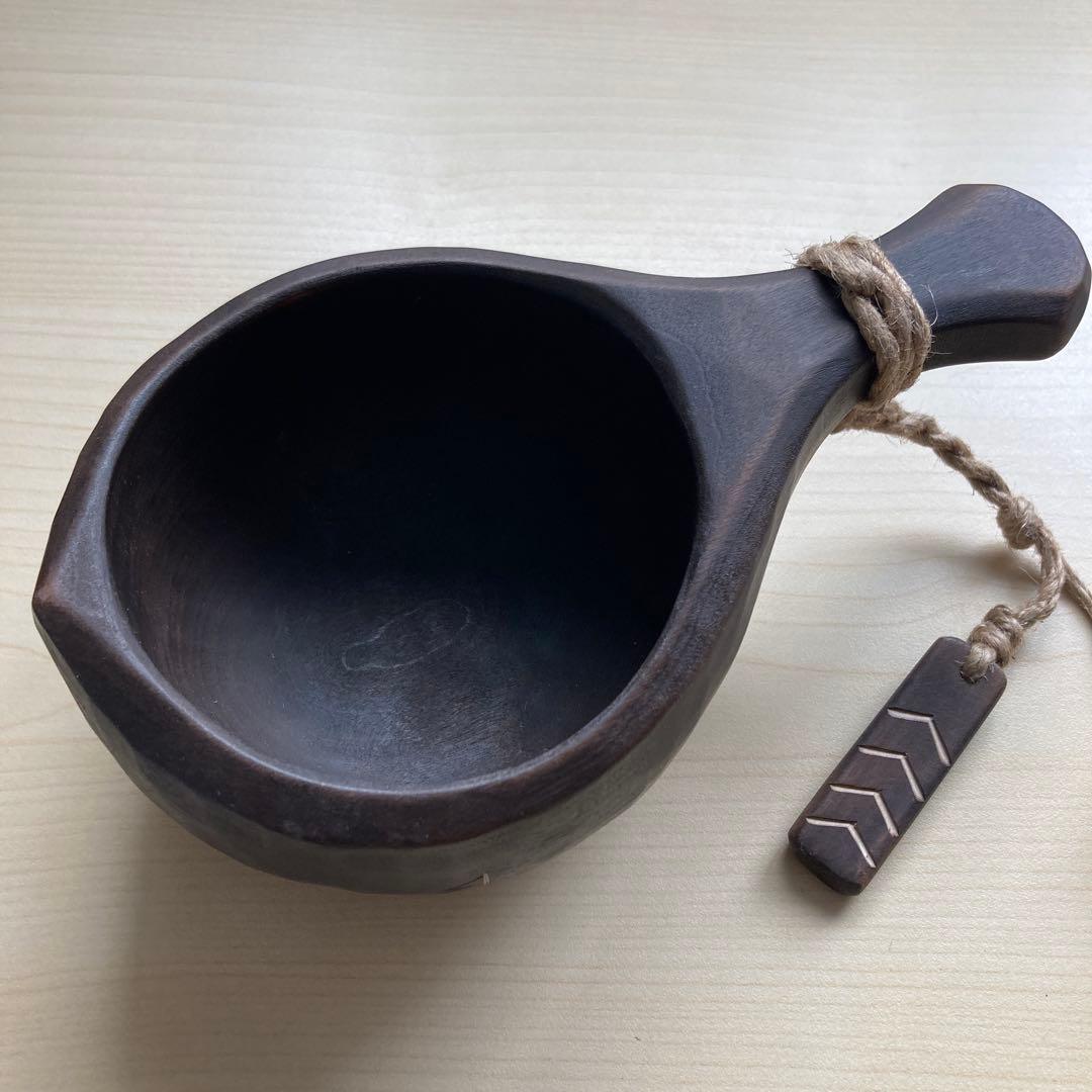 【新品】ソウルオブシベリア #1 ブラックペンダント　No.1812 ククサ