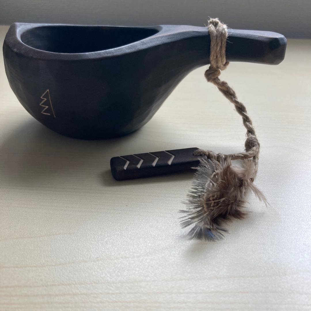 【新品】ソウルオブシベリア #1 ブラックペンダント　No.1812 ククサ