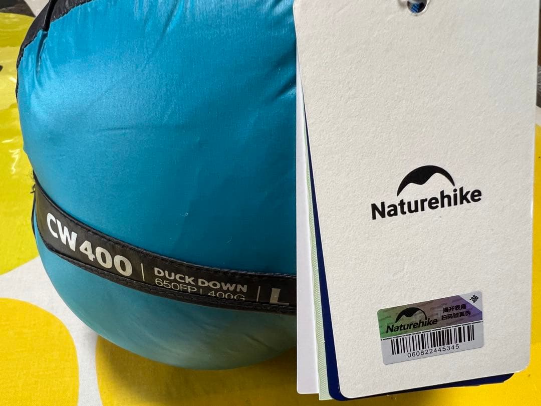 Naturehike CW400 L 寝袋 黒/青 未使用