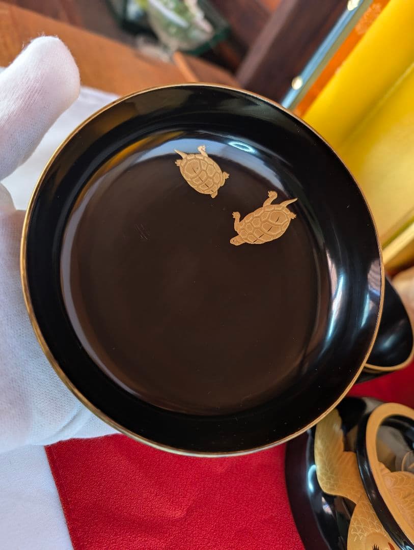 「こちらは専用出品です」明治時代 輪島塗 金蒔絵 椀 4客