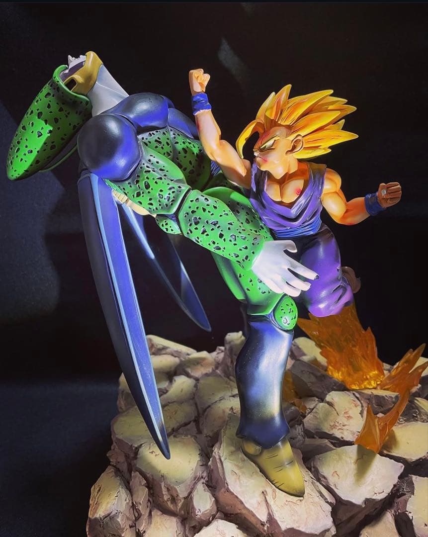 ドラゴンボール　フィギュア　VHK 悟飯VSセル　1/4ガレージキット