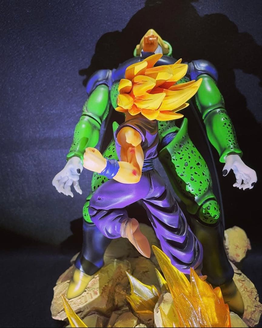 ドラゴンボール　フィギュア　VHK 悟飯VSセル　1/4ガレージキット