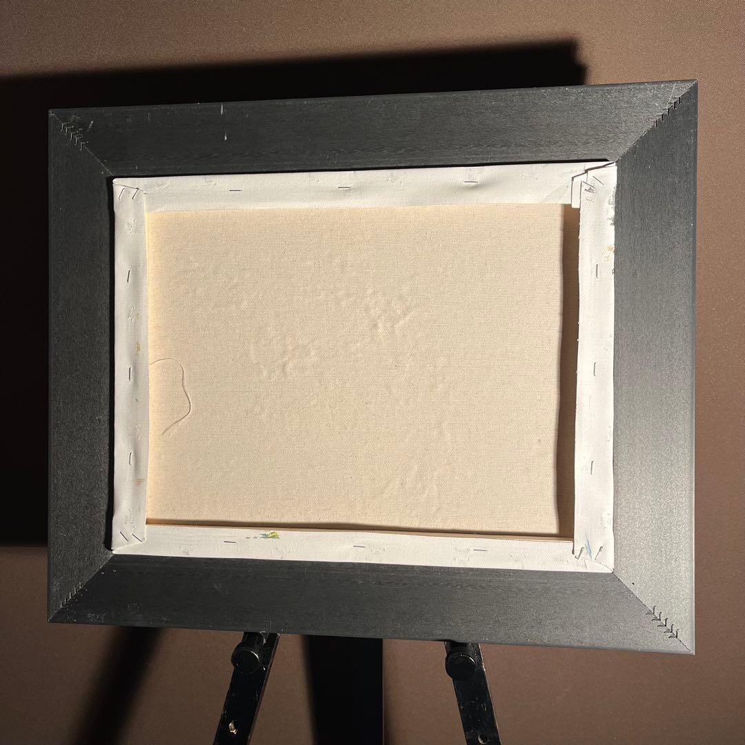 手書き油絵 抽象画 ウォールアート 額付 インテリア 油彩画 肉筆絵画