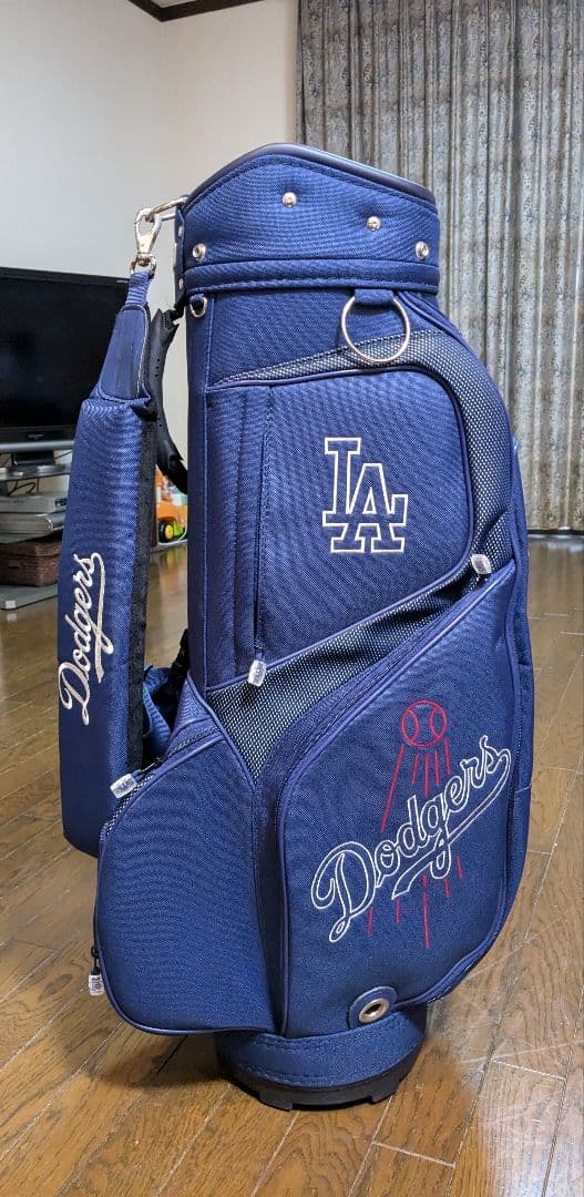 【美品】LA Dodgers ゴルフバッグ ネイビー ドジャース　大谷翔平