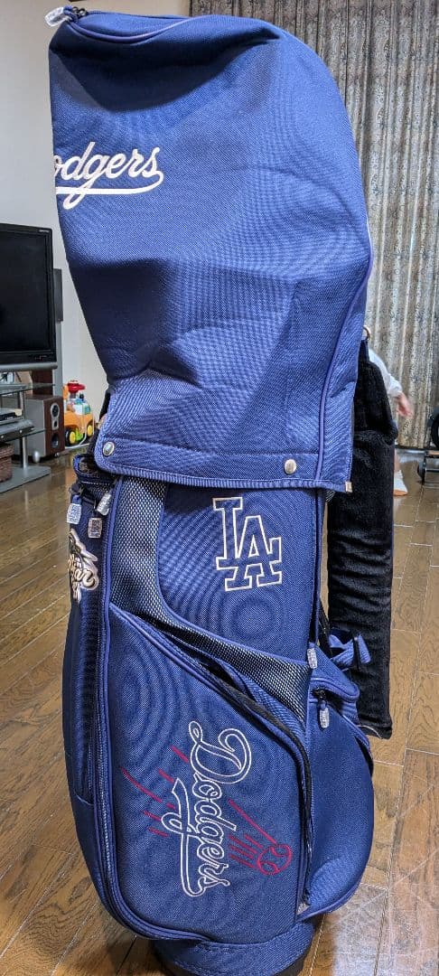 【美品】LA Dodgers ゴルフバッグ ネイビー ドジャース　大谷翔平