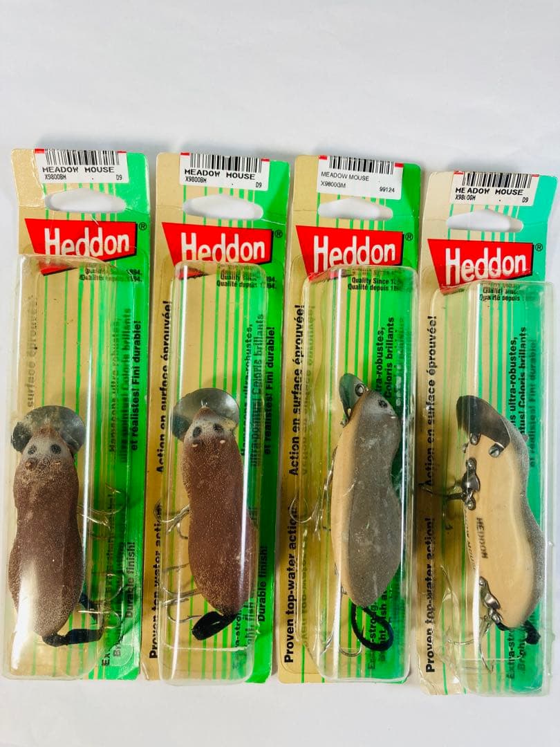 【レア】①新品未使用 ヘドン Heddon メドウマウス ４個セット