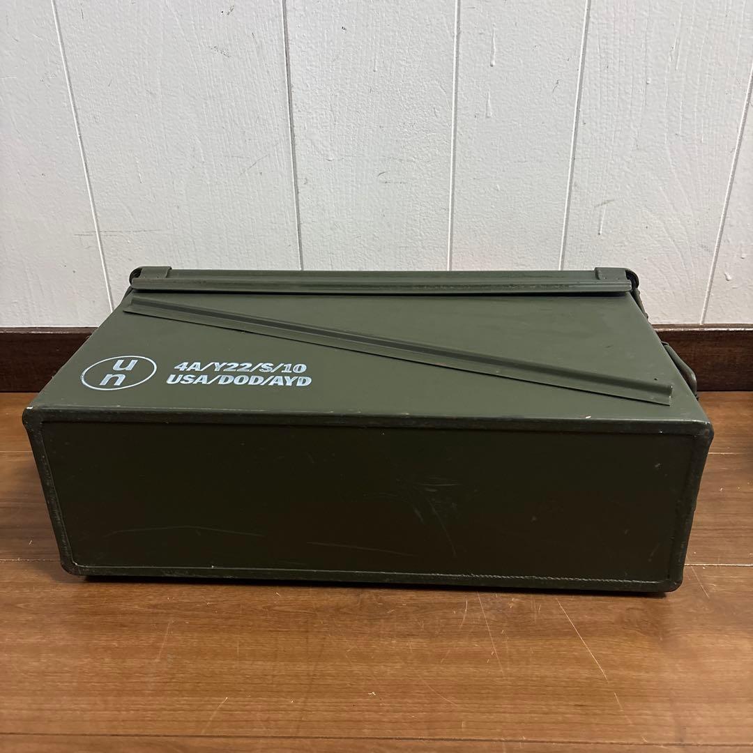 米軍　実物　AMMO BOX 40mm 32CARTRIDGES 弾薬箱