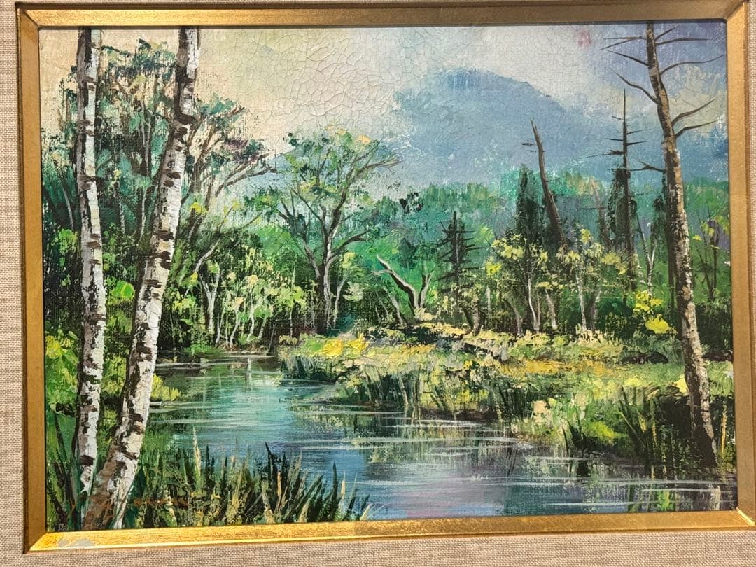 田河 勇造　風景 奥日光　匀河