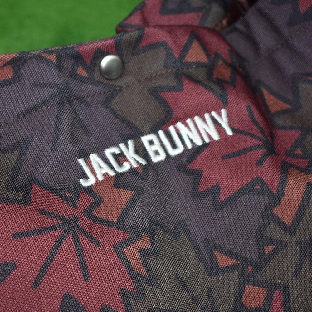 Jack Bunny!!ジャックバニー ゴルフ 大判トートバッグ【紅葉柄】美品！