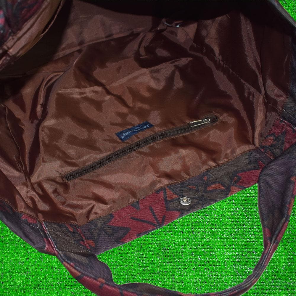 Jack Bunny!!ジャックバニー ゴルフ 大判トートバッグ【紅葉柄】美品！