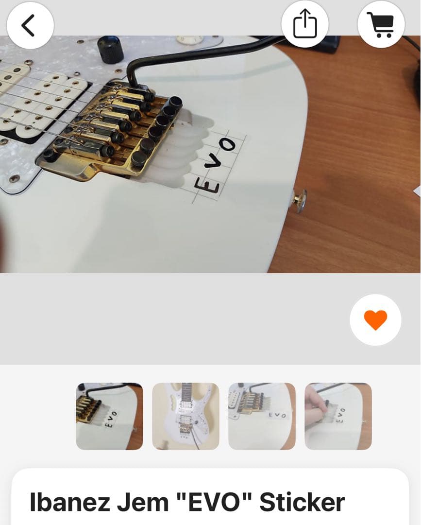 Ibanez JEM7V-WH スティーヴ・ヴァイ (EVOモディファイ)