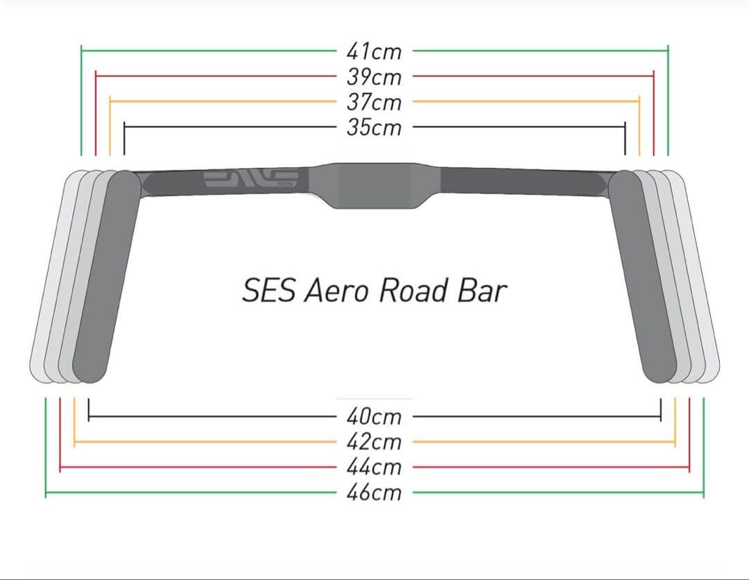 新型 ENVE SES Aero Road 370-420mm カーボンハンドル