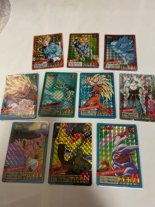 システムファイル、カード10枚セット　ドラゴンボール、バンダイ　カードダス希少品