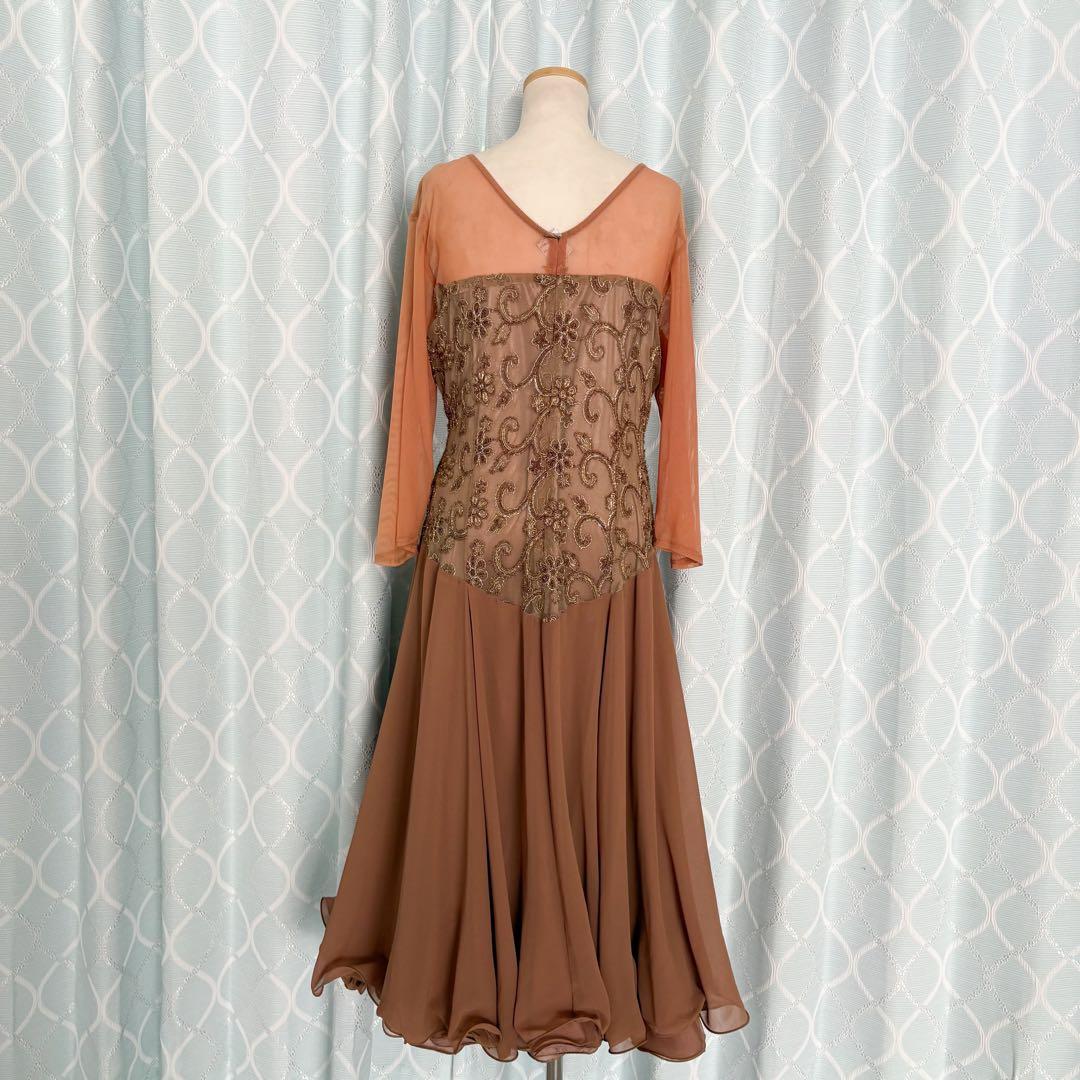 【大きいサイズLL】社交ダンスドレス 舞台衣装 ステージ衣装