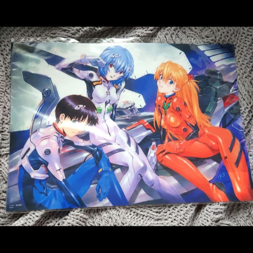 エヴァンゲリオン　貞本義行くじ　くじ引き堂　クリアポスター　コンプセット