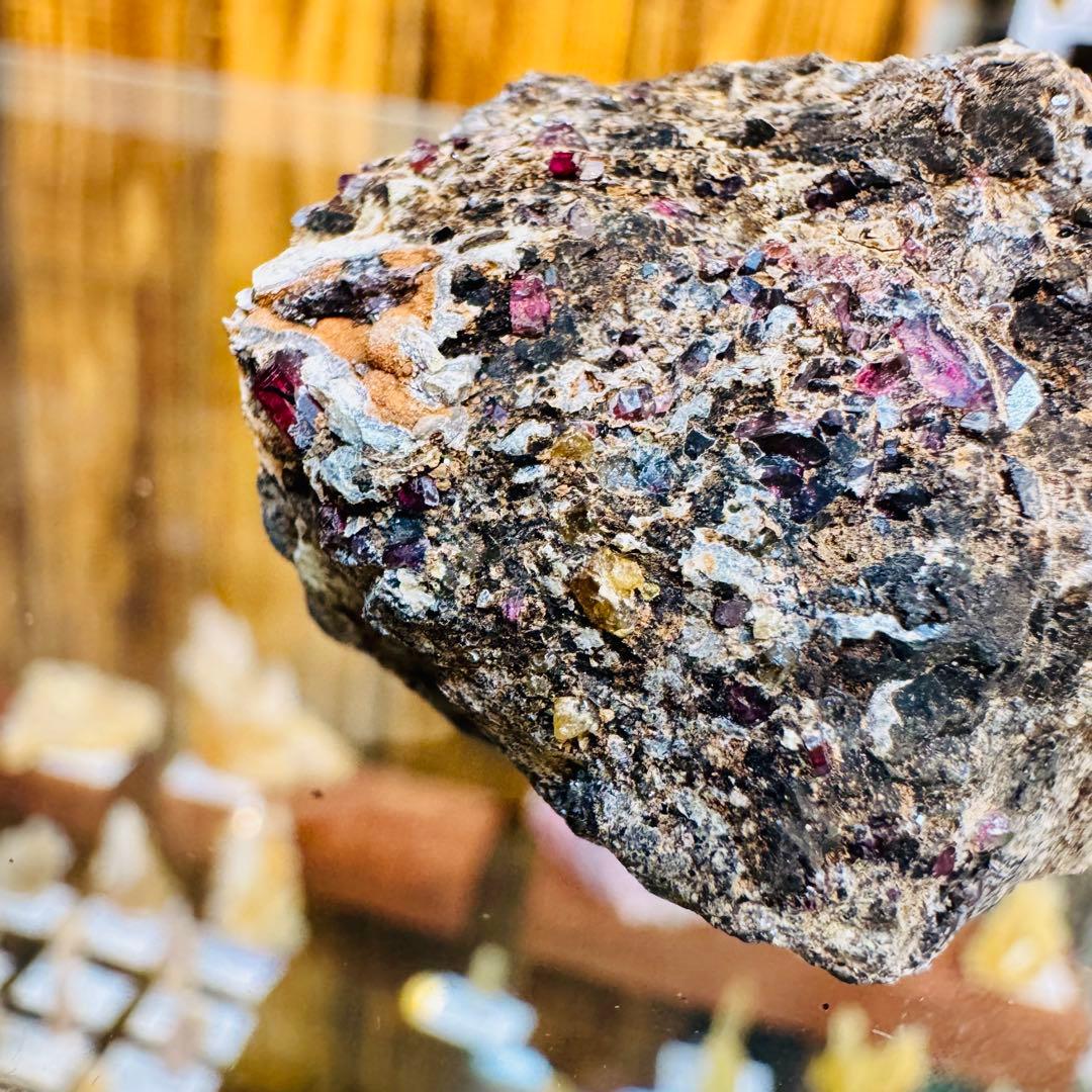 国産鉱物 パイロクスマンガン 愛知 ハイクオリティ クラスター