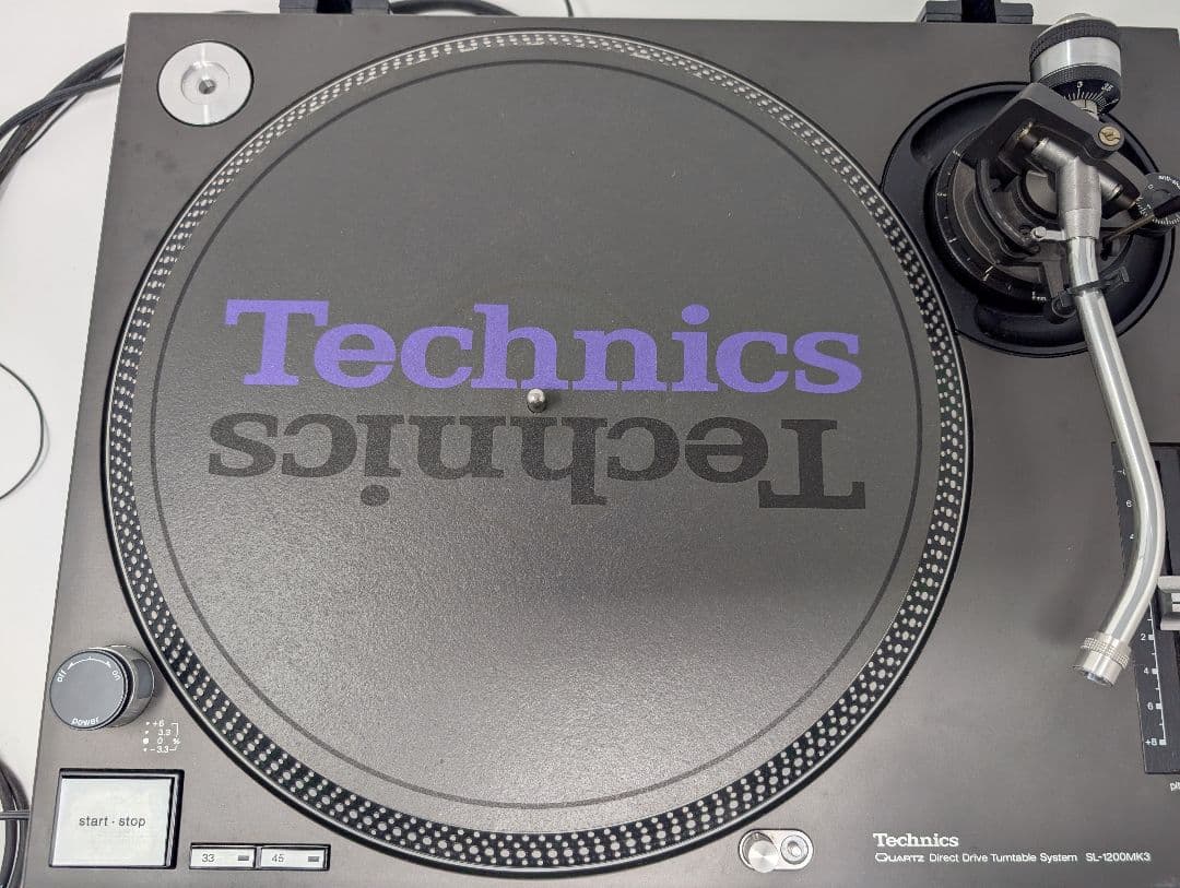 【良品・動作確認済】Technics SL-1200MK3 ターンテーブル 黒