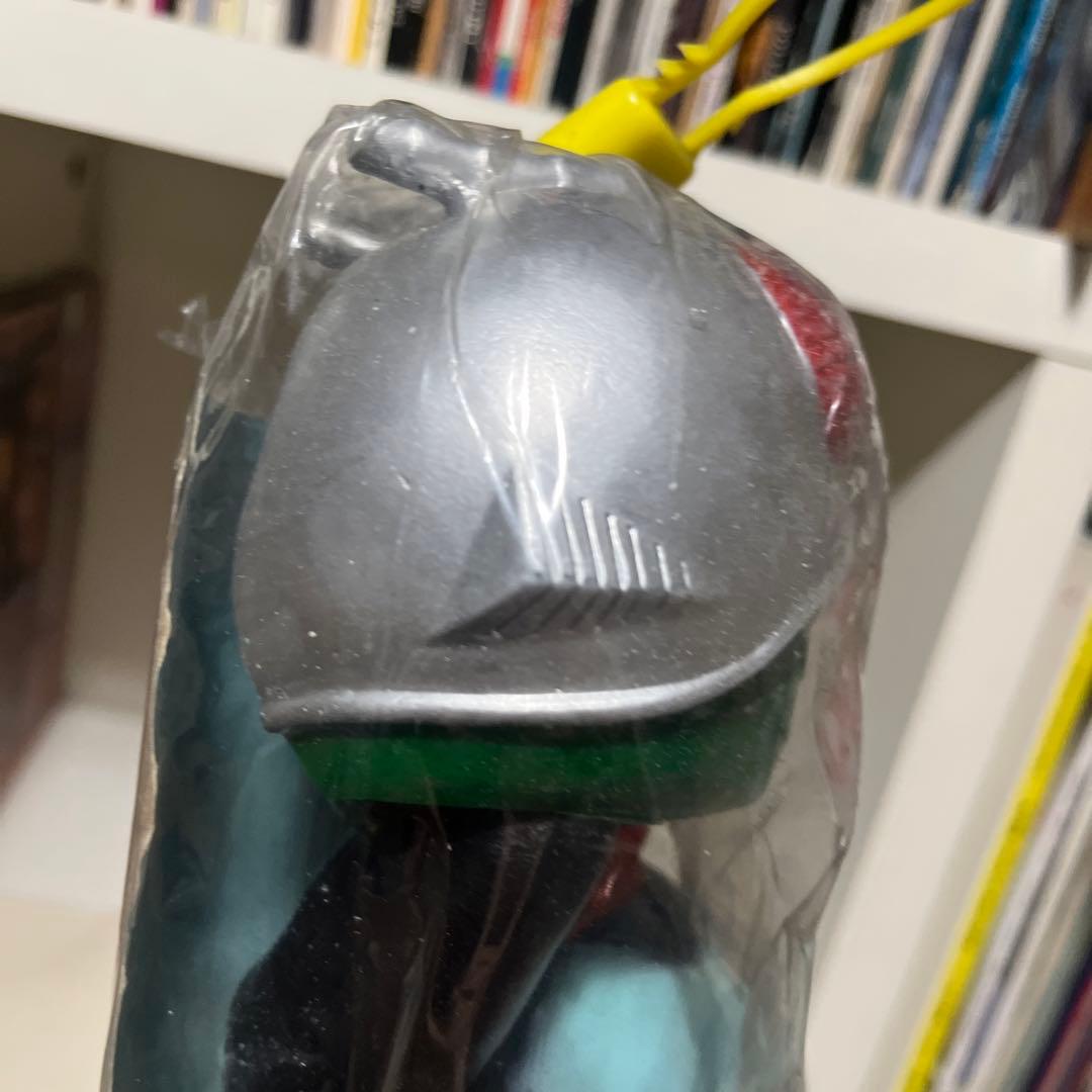 無版権 仮面ライダー キングサイズ 面取れ ポリ製 フィギュア 面はソフビ製