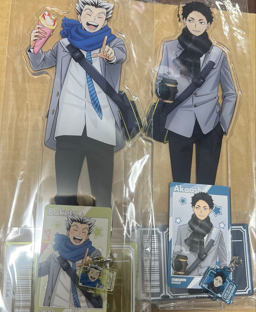 ハイキュー コスモワールド 赤葦京治 木兎光太郎 特大アクリルフィギュア