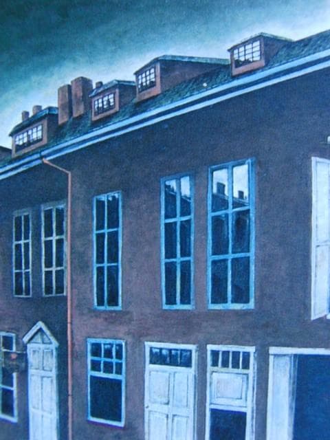 安田　謙【街角静物】、希少画集画、状態良好、新品高級額装付