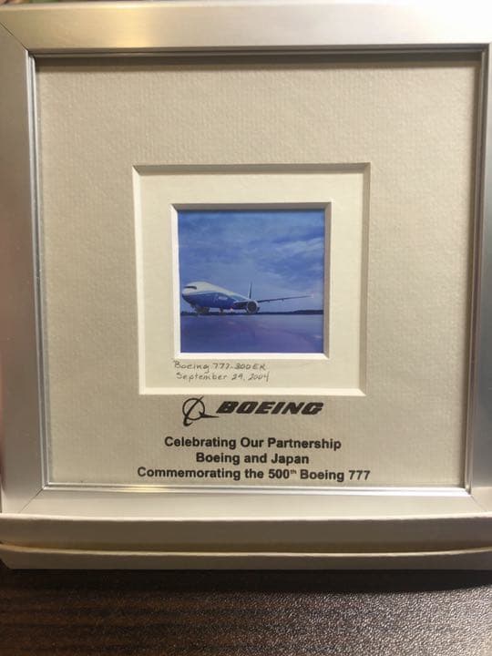 Boeing777-300er記念品＆絵葉書2枚