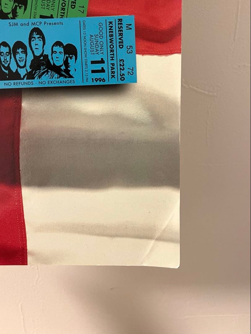 Oasis Knebworth 1996 パンフレット