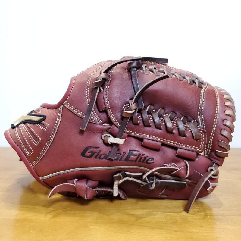ミズノ グローバルエリート 一番人気 プラムブラウン 内野用 軟式グローブ