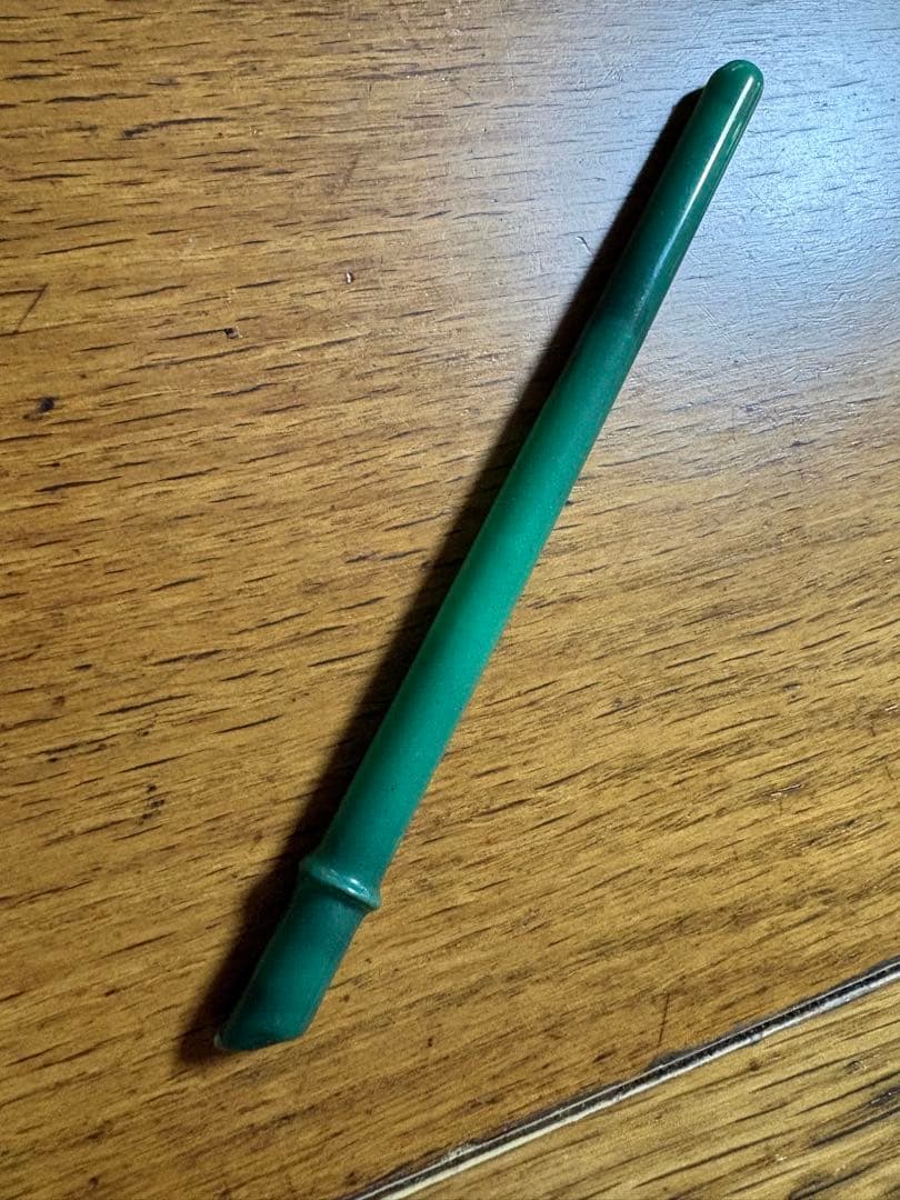 江戸硝子　簪　竹の形　長さ15.5cm 直径7mm 重さ10g