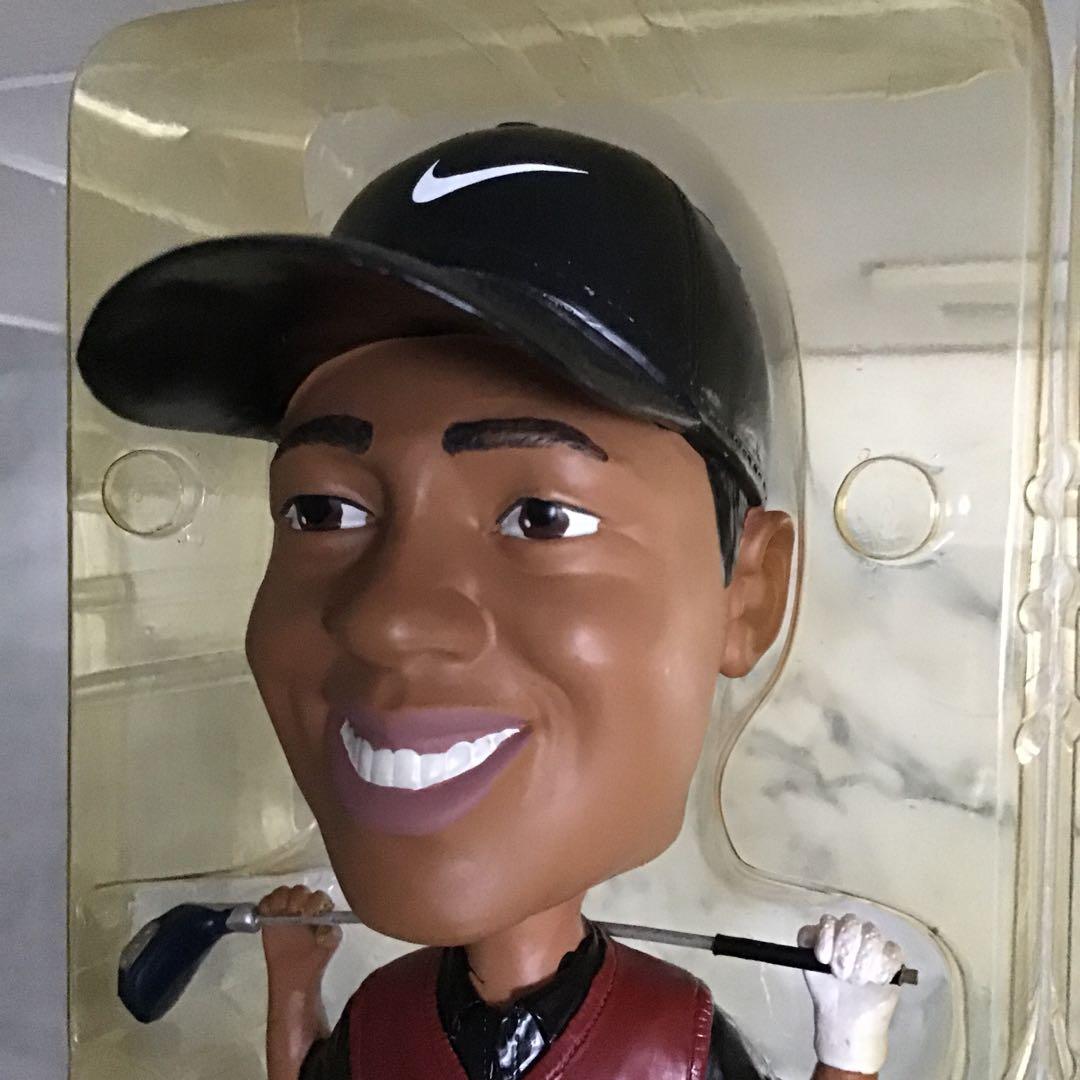 タイガーウッズ ボブルヘッド人形 2002年 UPPER DECK レア