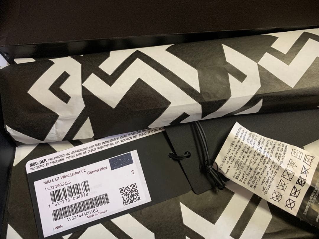 ASSOS MILLE GT Wind Jacket C2 ネイビー　S