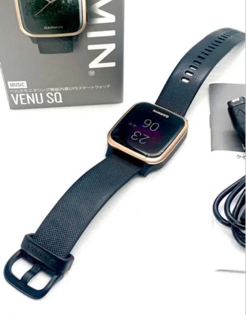 【美品】Garmin Venu SQ Music Black (1318)