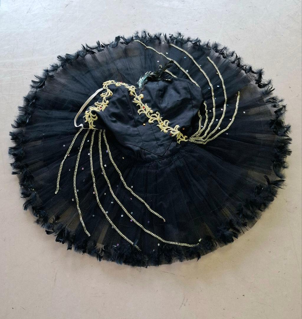 バレエ衣装 チュチュ ブラック 黒鳥 Sサイズ