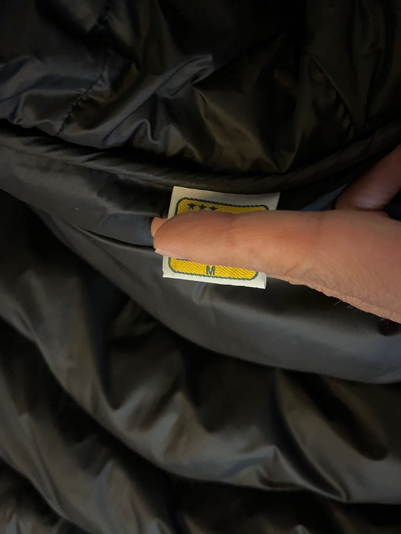 こ*う様 ATHLETA ブラック ダウンコート フード付き