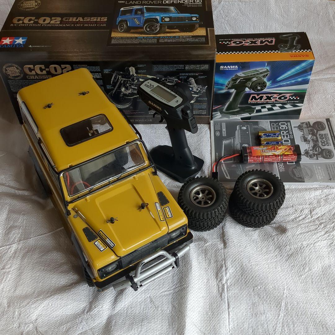 タミヤLAND ROVER CC-02シャーシー　プロポ付き【訳あり】
