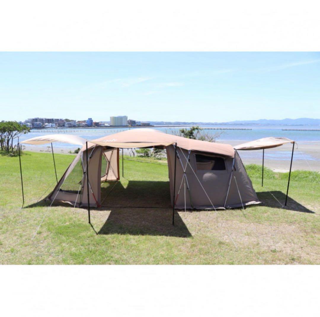 アルペンアウトドアーズ AOD3ツールームテント グランドシートマット　タープ付