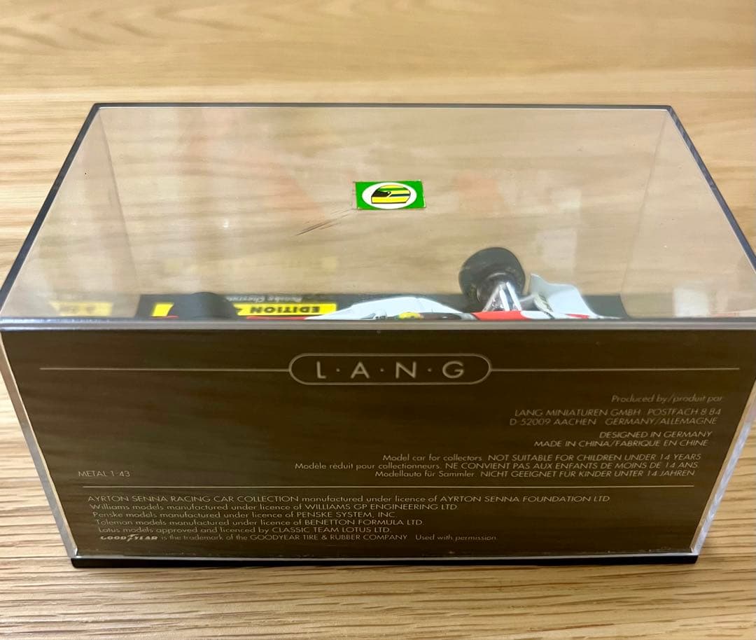 ミニチャンプス F1 マクラーレンホンダ MP4/4 A.セナ マルボロ仕様