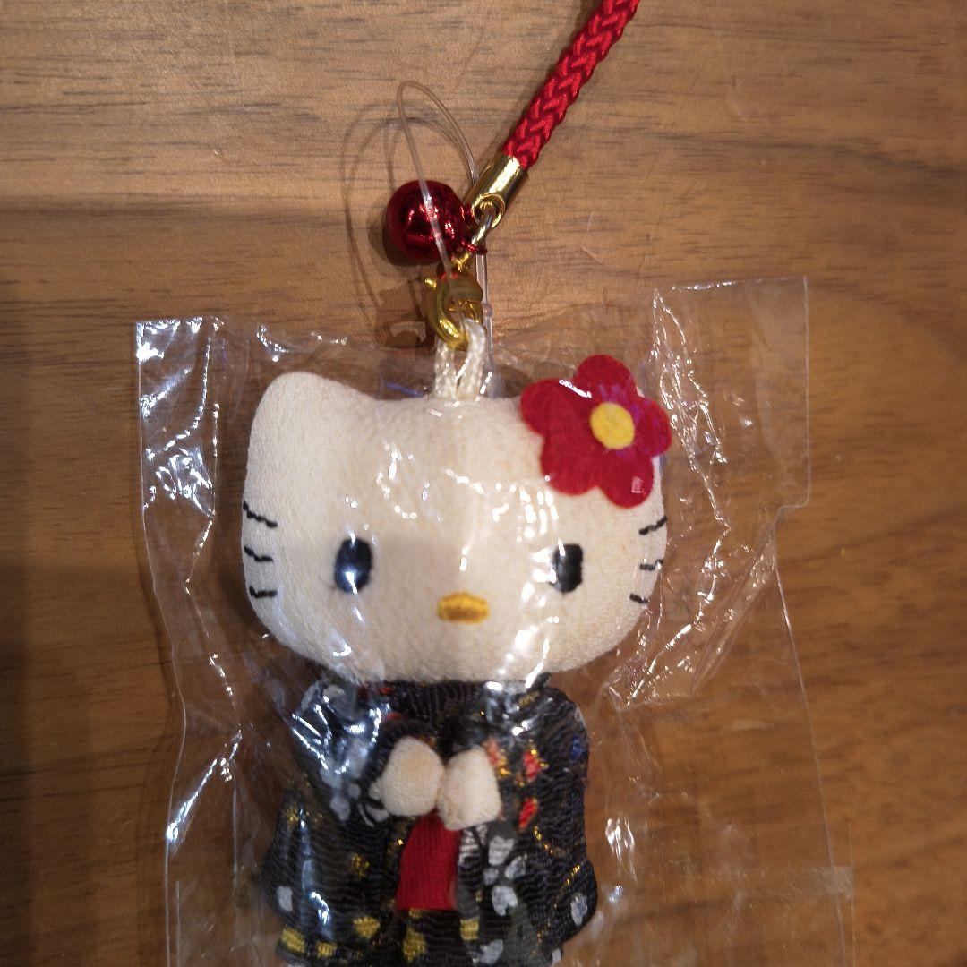 ヴィンテージ ご当地キティ ハローキティ きもの根付 ストラップ