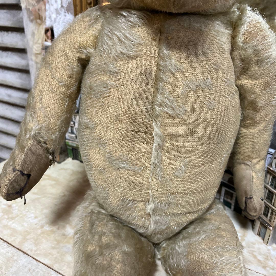 ちっち　アンティーク　メリーソートテディベア　希少ボタン付き