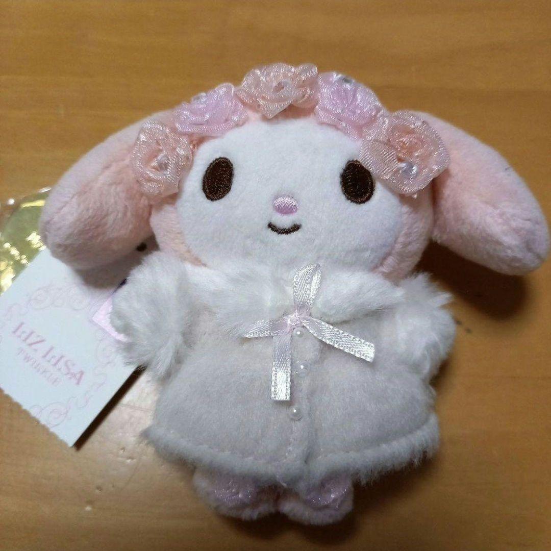 マイメロ　LIZ LISA　リズリサ　コラボ　 ぬいぐるみキーホルダー 花冠付き