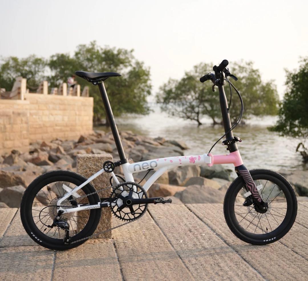 日本桜限定モデル アルミ合金製Brompton同系 16インチ折りたたみ自転車