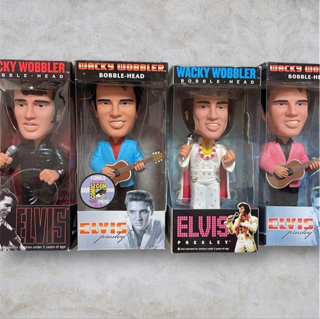 ワッキーワブラー エルヴィス・プレスリーフィギュア　4体セット　FUNKO