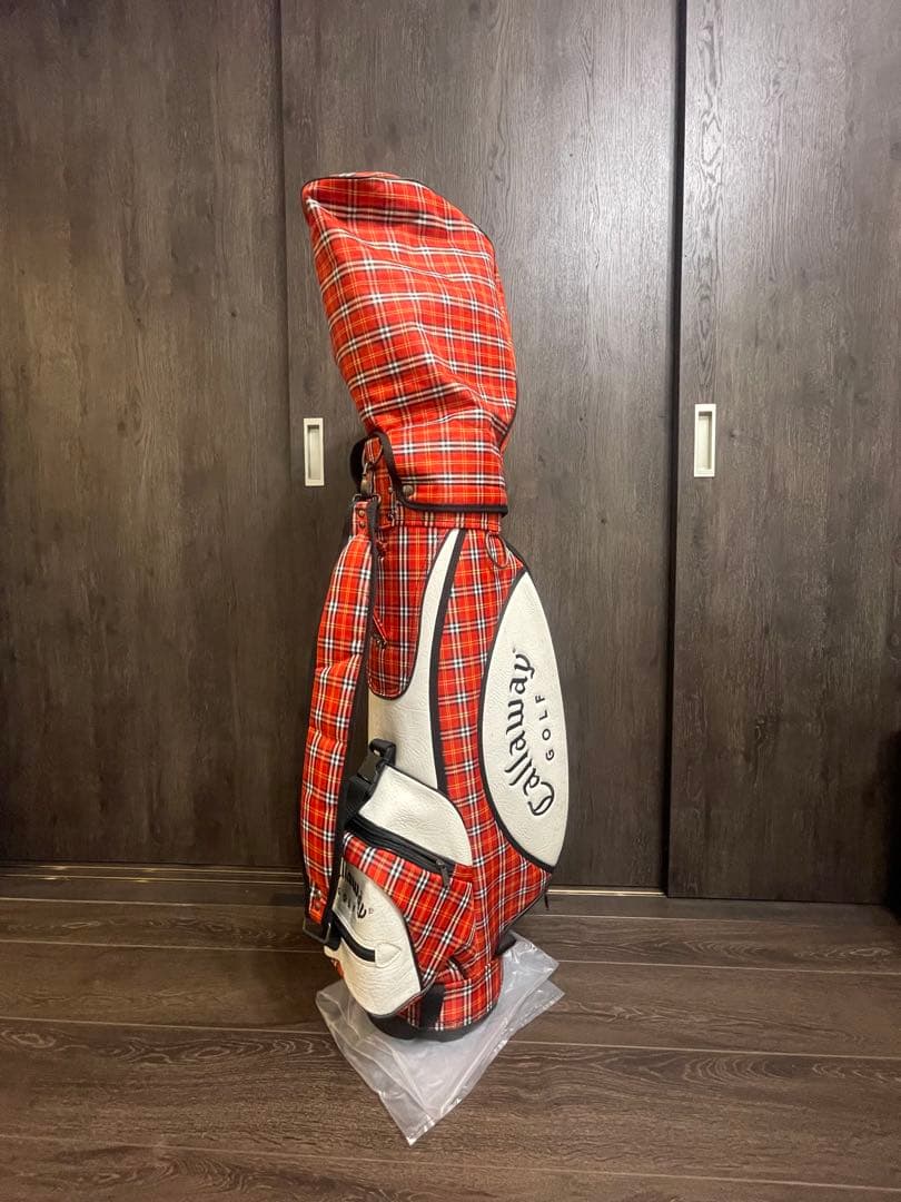 Callaway キャディバッグ 赤 チェック柄