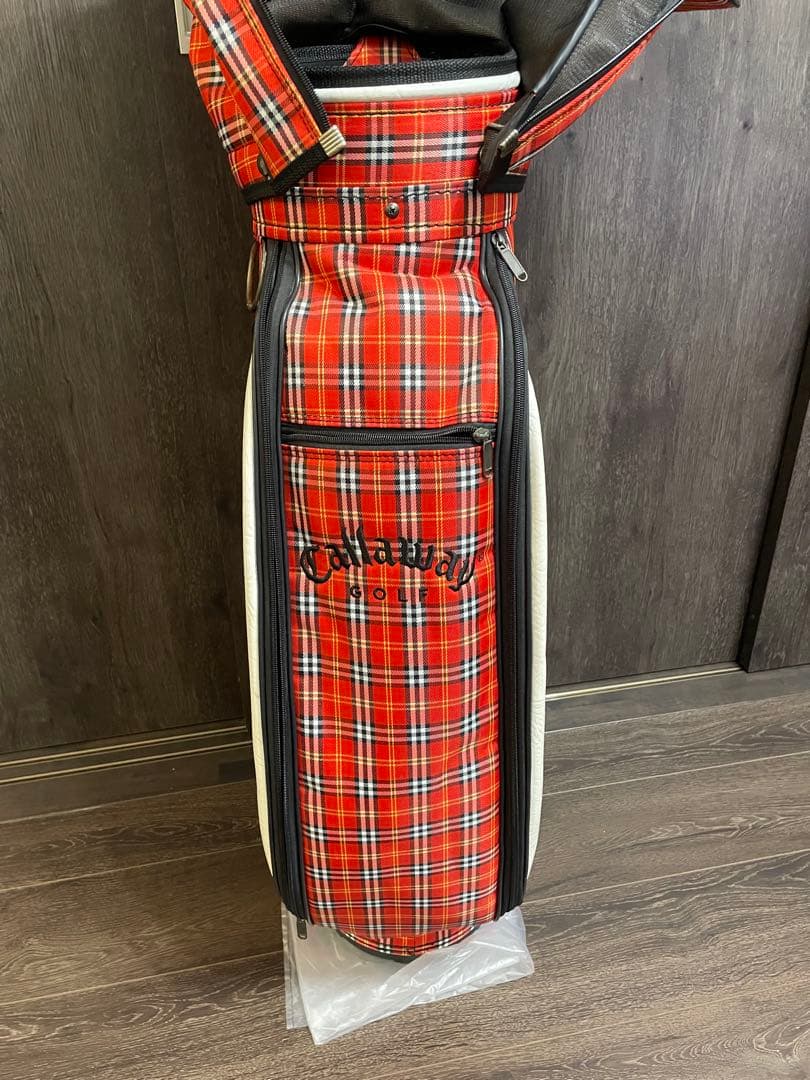 Callaway キャディバッグ 赤 チェック柄
