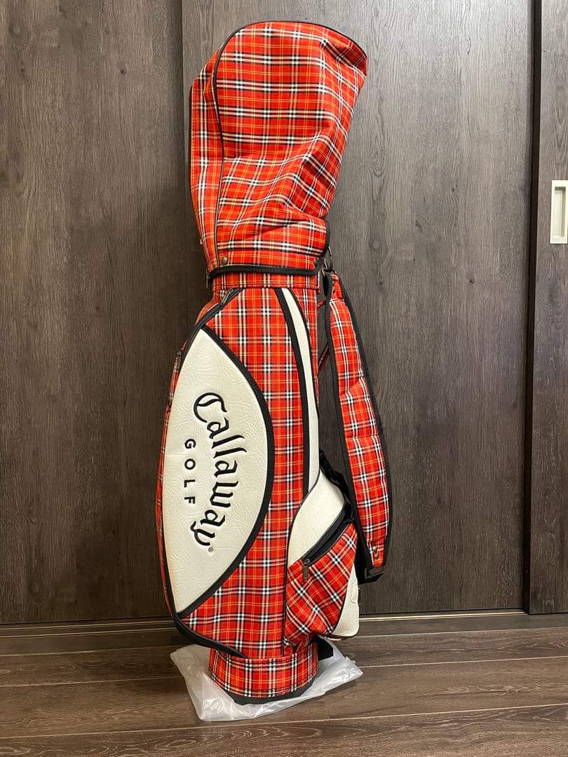Callaway キャディバッグ 赤 チェック柄