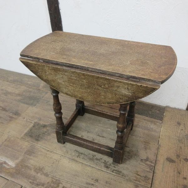 イギリス アンティーク 家具 ドロップリーフ コーヒーテーブル 英国 6084e