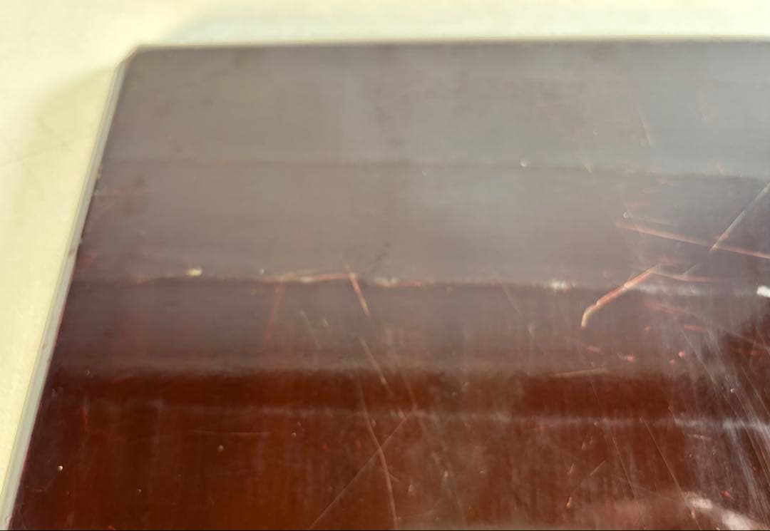 アンティーク　讃岐彫　古い松材のくり貫き角盆(四方盆)5枚セット　②