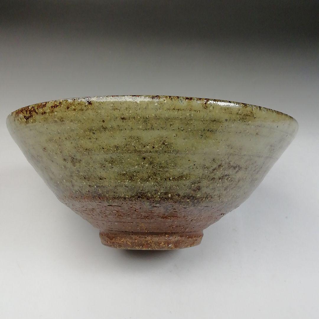 Ｗ１０９　茶碗　『唐津写　竹』『平茶碗』『浅見与し三 造』　共箱　抹茶碗　茶道具