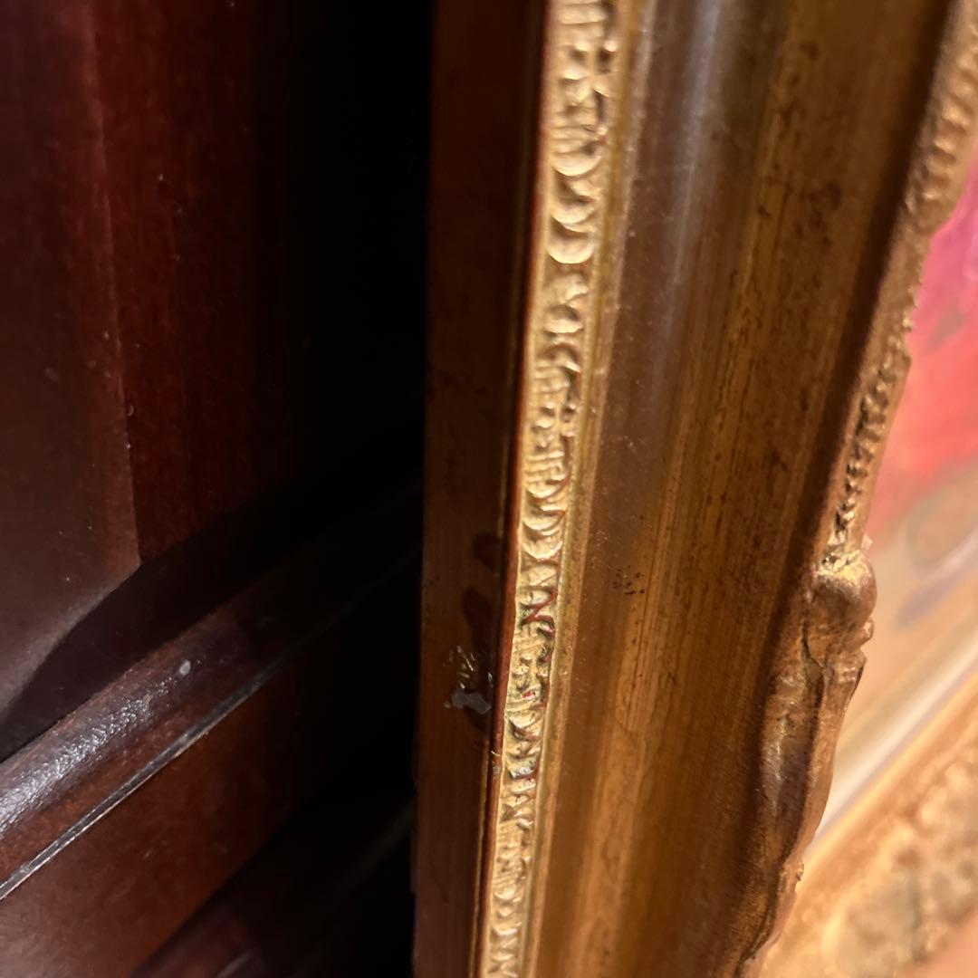 【そら】油絵画《ばら》